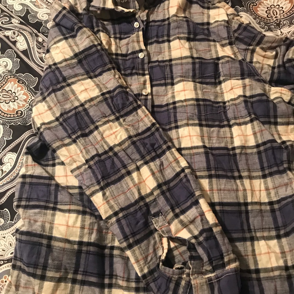 SOLD! Mossimo Blue & Grey plaid shirt